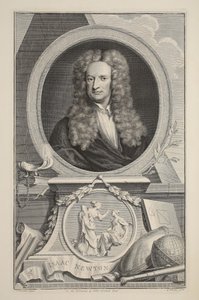Ritratto di Isaac Newton, illustrazione da 