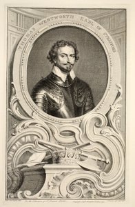 Ritratto di Thomas Wentworth, conte di Stratford, illustrazione da 