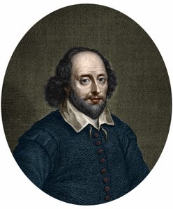 Ritratto di William Shakespeare (1564-1616), scrittore inglese. Incisione di Jacobus Houbraken 1747.