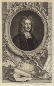 Samuel Clarke, filosofo e clero inglese (incisione) da Jacobus Houbraken