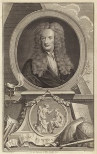 Sir Isaac Newton, fisico, matematico e astronomo inglese da Jacobus Houbraken
