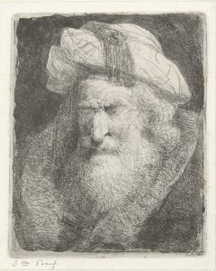 Vecchio con barba da Jacobus Ludovicus Cornet