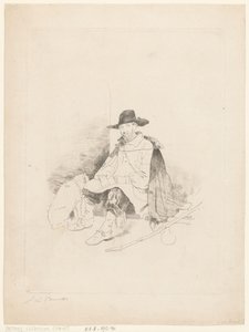 Viaggiatore a riposo da Jacobus Ludovicus Cornet