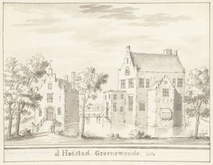 Il castello Groenewoude presso Woudenberg, 1382 da Jacobus Stellingwerff