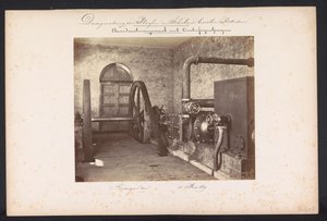 Stazione di pompaggio con pompe centrifughe / Kralingen il 14 maggio 1869
