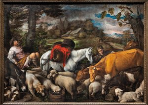 Pastorale (Il Cavallo Bianco) da Jacopo (1510 92) Bassano