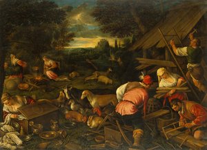 Dio parla a Noè dopo il diluvio, c.1578 da Jacopo and Bassano Francesco (F. da Ponte) Bassano