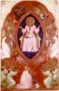 Pannello centrale del Polittico della Rivelazione: la Visione di San Giovanni Evangelista da Jacopo Alberegno