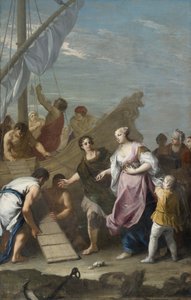 La guerra di Troia: Il rapimento di Elena da Jacopo Amigoni