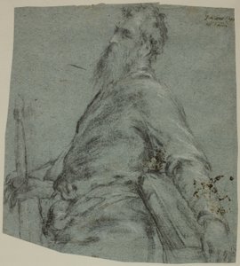 Studio di figura a mezzo busto per San Paolo da Jacopo Bassano