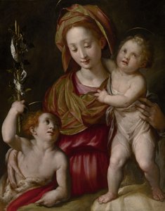 Madonna col Bambino e il giovane San Giovanni Battista, c.1575 da Jacopo Chimenti Empoli