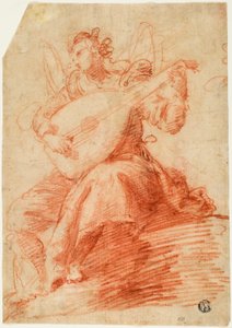 Angelo che suona un liuto da Jacopo Confortini