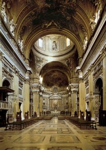 Vista interna della Chiesa del Gesù, costruita tra il 1568 e il 1575