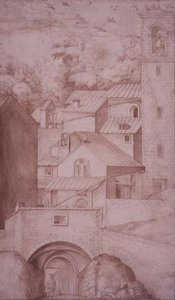Vista del Monastero di La Verna, Porta d
