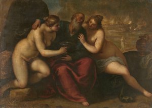 Lot e le sue figlie da Jacopo Palma (il Giovane)