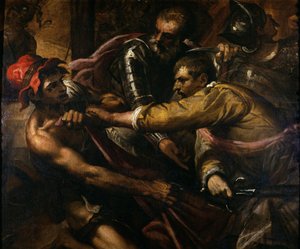 Soldati che Disputano Vestiti da Jacopo Palma