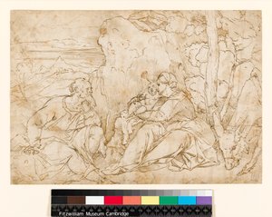 Il riposo durante la fuga in Egitto, 1400-1499 da Jacopo Palma