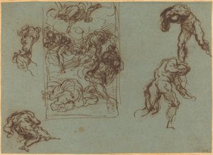 Studi di figure da Jacopo Palma il Giovane