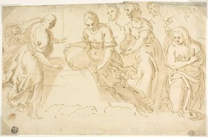 Giacobbe e Rachele al pozzo da Jacopo Palma il Giovane