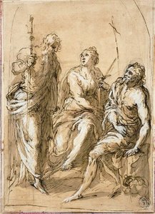 Santa Giustina di Padova in Trono, con i Santi Giacomo il Minore e Giovanni Battista da Jacopo Palma il Giovane