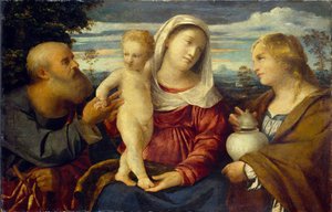 La Sacra Famiglia con Santa Maria Maddalena da Jacopo Palma il Vecchio