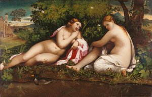 Due ninfe a riposo Giove e Callisto, c. 1520