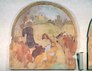 Cristo nel Giardino, lunetta dal ciclo di affreschi della Passione, 1523-6 da Jacopo Pontormo