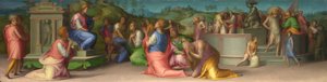 I Fratelli di Giuseppe chiedono Aiuto da Scene della Storia di Giuseppe