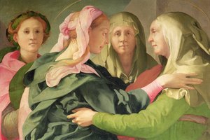 La Visitazione (dettaglio) da Jacopo Pontormo