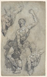 Studi del "Sansone e i Filistei" di Michelangelo, c.1575-1585