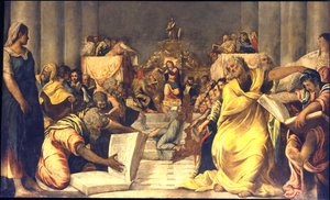 Cristo tra i dottori da Jacopo Robusti Tintoretto