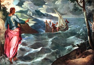 Cristo al Mare di Galilea, c1575-1580, 1925 da Jacopo Robusti Tintoretto