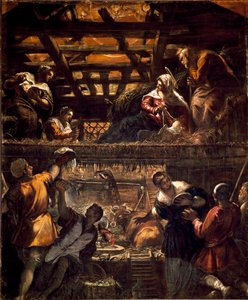 Dipinti per la sala grande della Scuola di San Rocco (pareti): Adorazione dei pastori