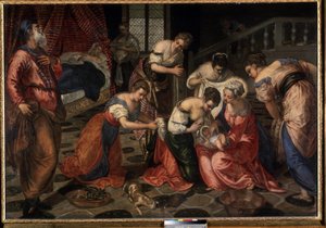 La natività di San Giovanni Battista da Jacopo Robusti Tintoretto