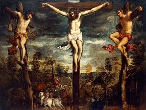 La crocifissione da Jacopo Robusti Tintoretto