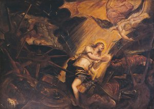 Il martirio di Santa Caterina, di Jacopo Robusti, noto come il Tintoretto (1518-1594), Palazzo Patriarcale, Venezia, Italia da Jacopo Robusti Tintoretto