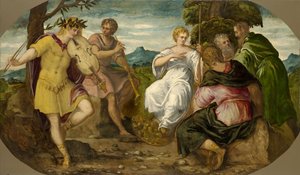 La gara musicale tra Apollo e Marsia, ca 1545 da Jacopo Robusti Tintoretto
