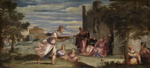 La prova di Tuccia, c.1555 da Jacopo Robusti Tintoretto