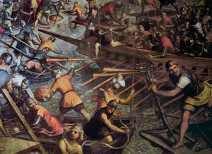 La cattura di Costantinopoli nel 1204 (Episodio della 4ª crociata) (dettaglio) da Jacopo Robusti Tintoretto