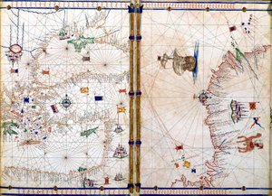 Damasco e Gerusalemme, dettaglio dalle Mappe Geografiche da Jacopo Russo