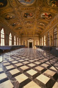 La Sala Dorata, costruita 1537-88 da Jacopo Sansovino
