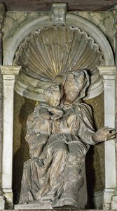 La Vergine e il Bambino (terracotta dorata e dipinta) da Jacopo Sansovino