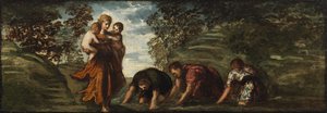 Latona che trasforma i contadini licini in rane da Jacopo Tintoretto