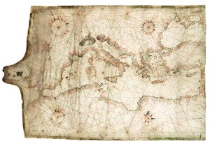 Mari Mediterraneo e Nero 1546 da Jacopo Vesconte Maggiolo