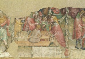 Giuseppe venduto dai suoi fratelli da Jacopo da Bologna