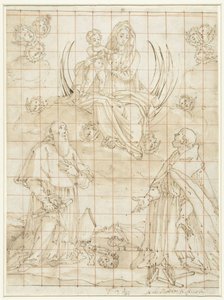 Madonna venerata da due santi da Jacopo da Empoli (circle of)