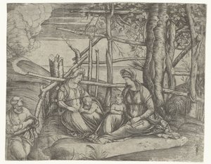 Sacra Famiglia con Elisabetta e Giovanni Battista da Jacopo de