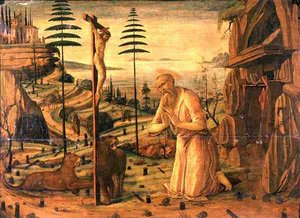 San Girolamo in preghiera da Jacopo del Sellaio