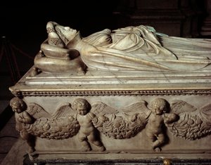Monumento funebre di Ilaria del Carretto, moglie di Paolo Guinigi da Jacopo della Quercia