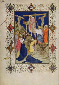 Ore della Croce: Vespri, la Discesa dalla Croce da Jacquemart de Hesdin